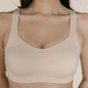 HUUG Daily Embrace Pullover Wireless Bra Size XXL 2XL Stone Beige H230002 EUC